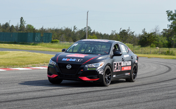 Track testing the Nissan Micra Cup car