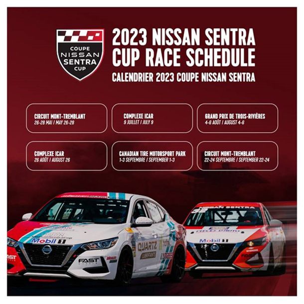 Photo - La Coupe Nissan Sentra présente son calendrier 2023