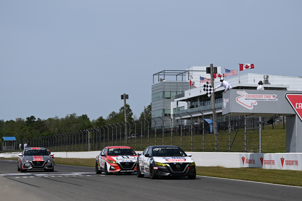 Val%C3%A9rie+Limoges+and+Alexandre+Fortin+winners+of+the+Nissan+Sentra+Cup+races+at+Canadian+Tire+Motorsport+Park - Sentra Cup Nissan