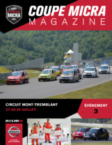 JESSE LAZARE DOUBLE LAURÉAT EN COUPE NISSAN MICRA, AU CIRCUIT MONT-TREMBLANT